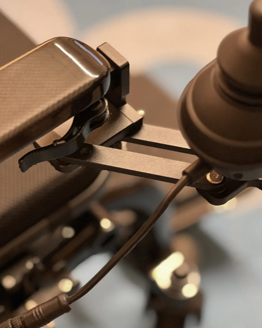 Eloflex Swing Away Joystick Mount to power wheelchair